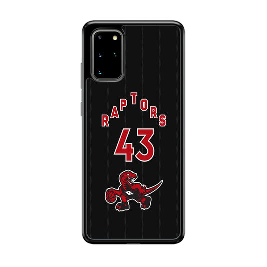 Toronto Raptors on 43 Jersey Samsung Galaxy S20 Plus Case