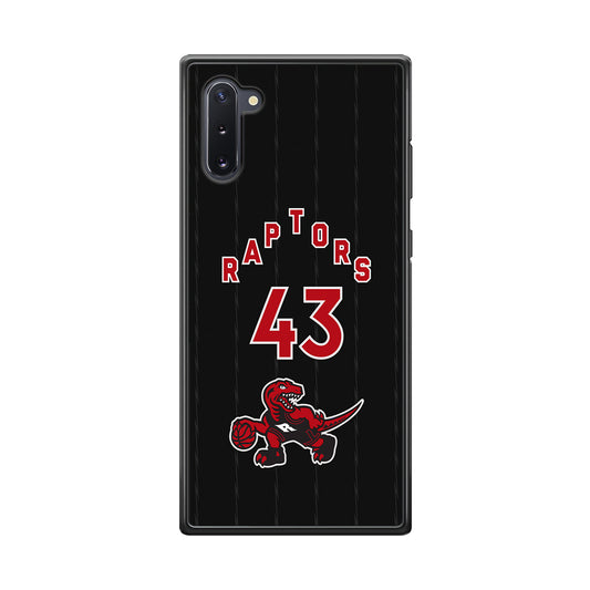 Toronto Raptors on 43 Jersey Samsung Galaxy Note 10 Case