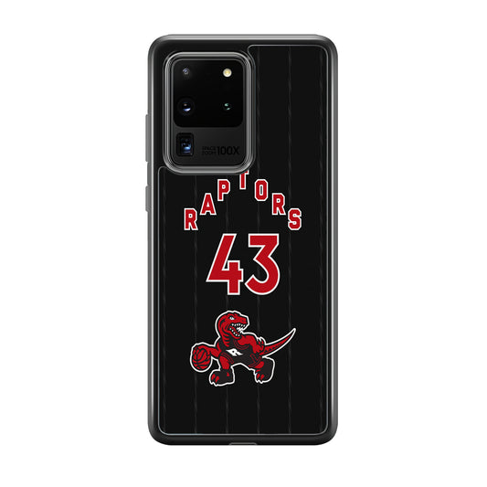Toronto Raptors on 43 Jersey Samsung Galaxy S20 Ultra Case
