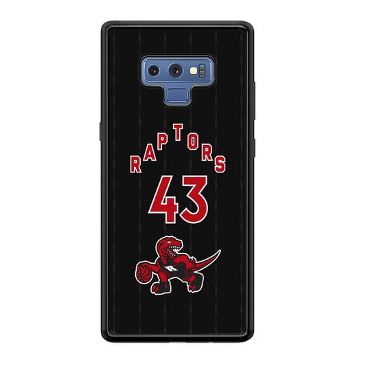 Toronto Raptors on 43 Jersey Samsung Galaxy Note 9 Case