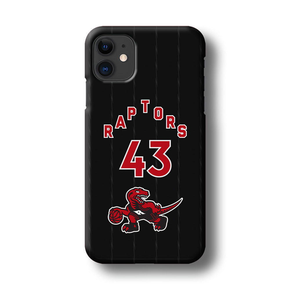 Toronto Raptors on 43 Jersey iPhone 11 Case