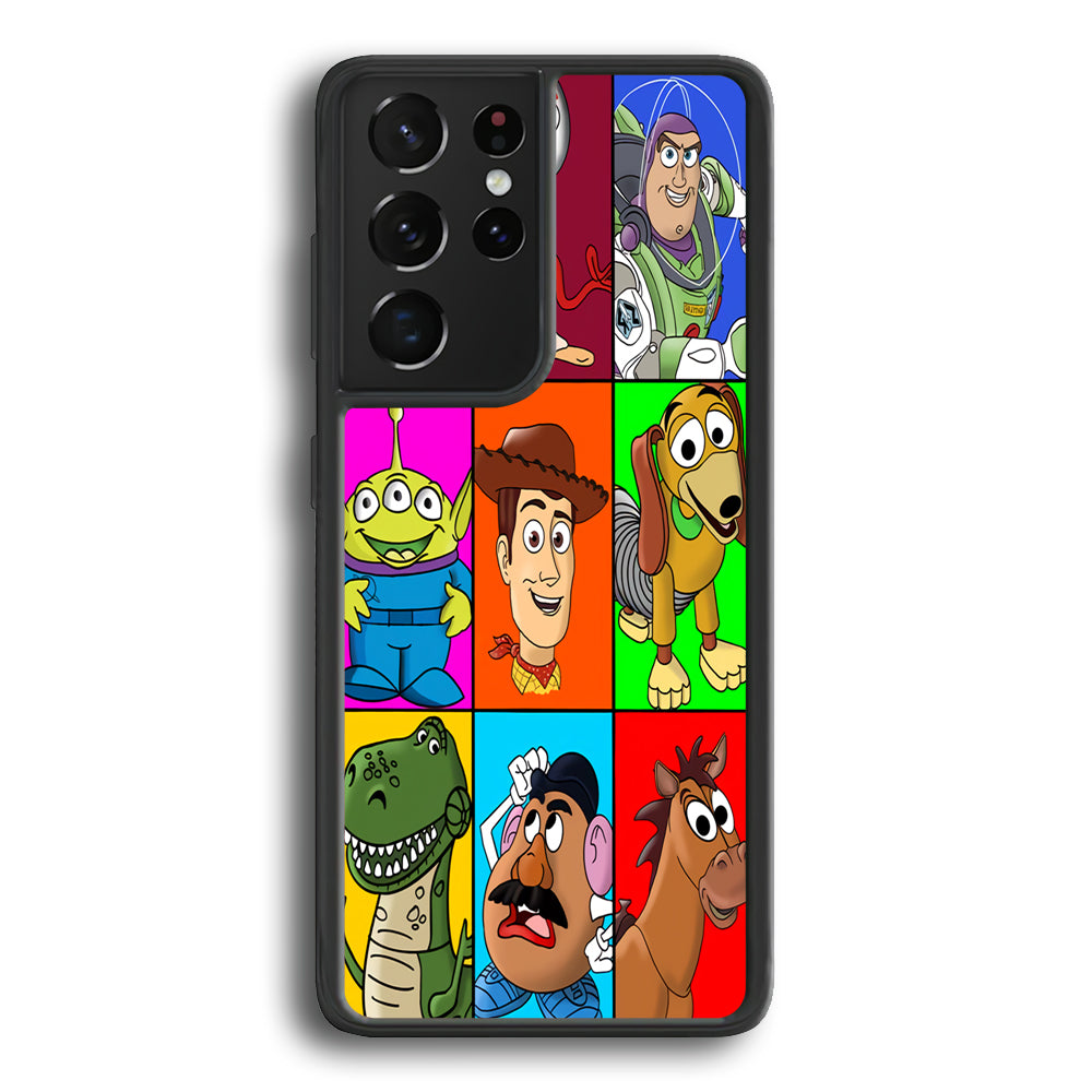 Toy Story Collage Character Samsung Galaxy S21 Ultra Case