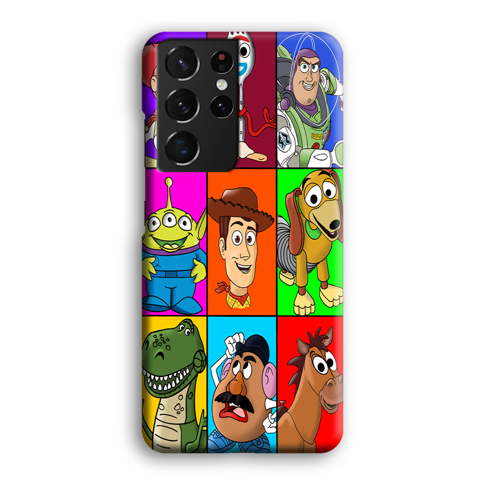 Toy Story Collage Character Samsung Galaxy S21 Ultra Case