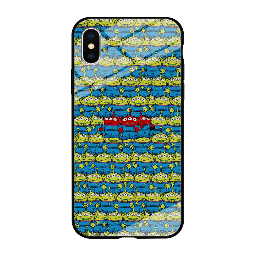 Toy Story Green Alien Populace iPhone X Case