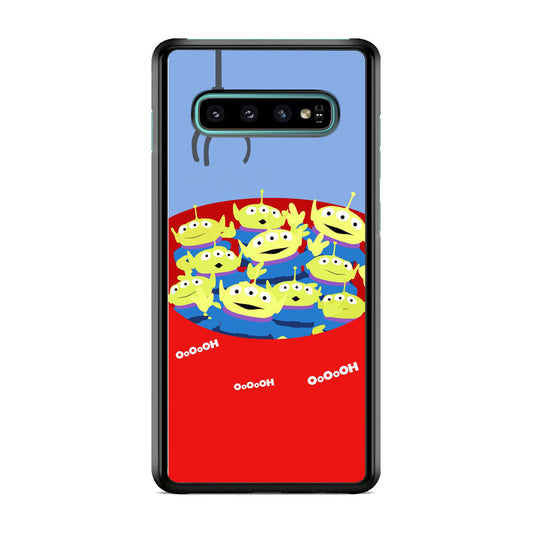 Toy Strory Geen Alien Happy With Claw Toy Samsung Galaxy S10 Case