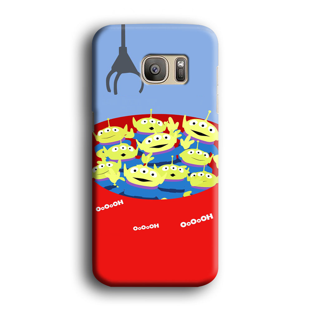 Toy Strory Geen Alien Happy With Claw Toy Samsung Galaxy S7 Edge Case