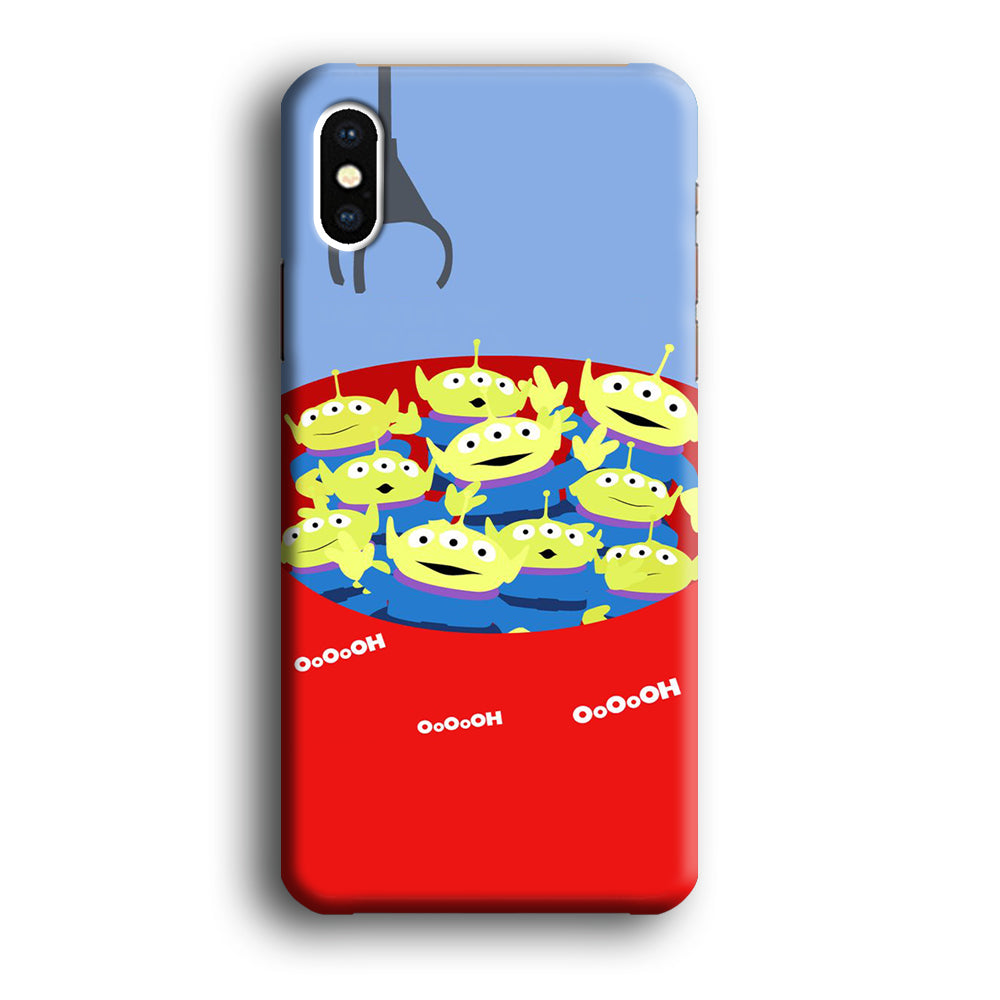Toy Strory Geen Alien Happy With Claw Toy iPhone XS MAX Case