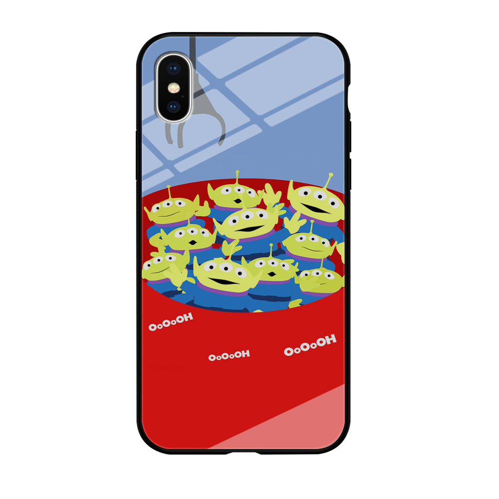 Toy Strory Geen Alien Happy With Claw Toy iPhone X Case