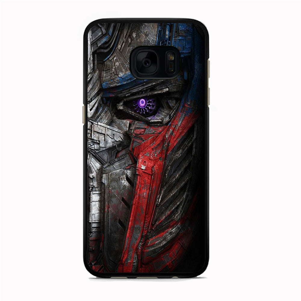 Transformers Optimus Half Prime Samsung Galaxy S7 Case Rubber Black (2D Case)