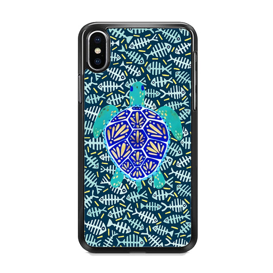 Turtles and Fish Bones iPhone X Case