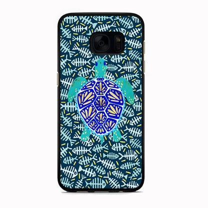 Turtles and Fish Bones Samsung Galaxy S7 Case