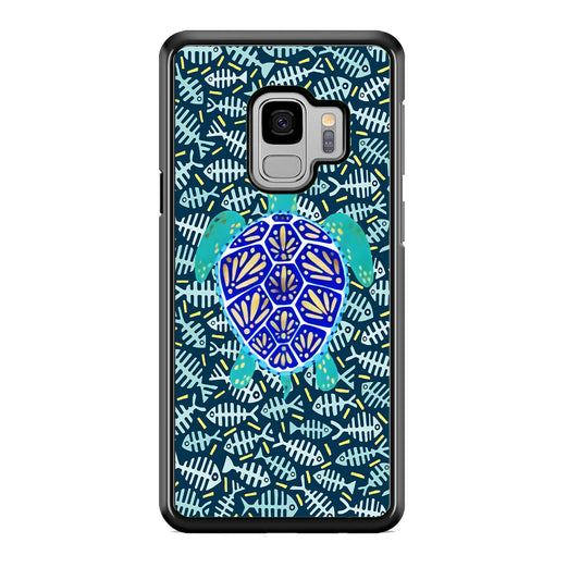 Turtles and Fish Bones Samsung Galaxy S9 Case