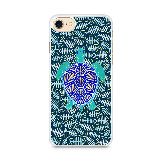 Turtles and Fish Bones iPhone 8 Case