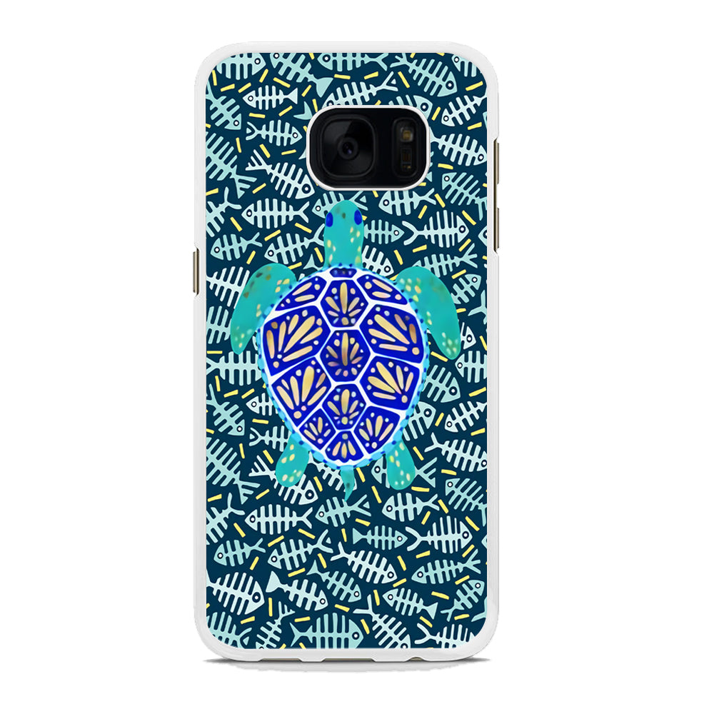 Turtles and Fish Bones Samsung Galaxy S7 Edge Case