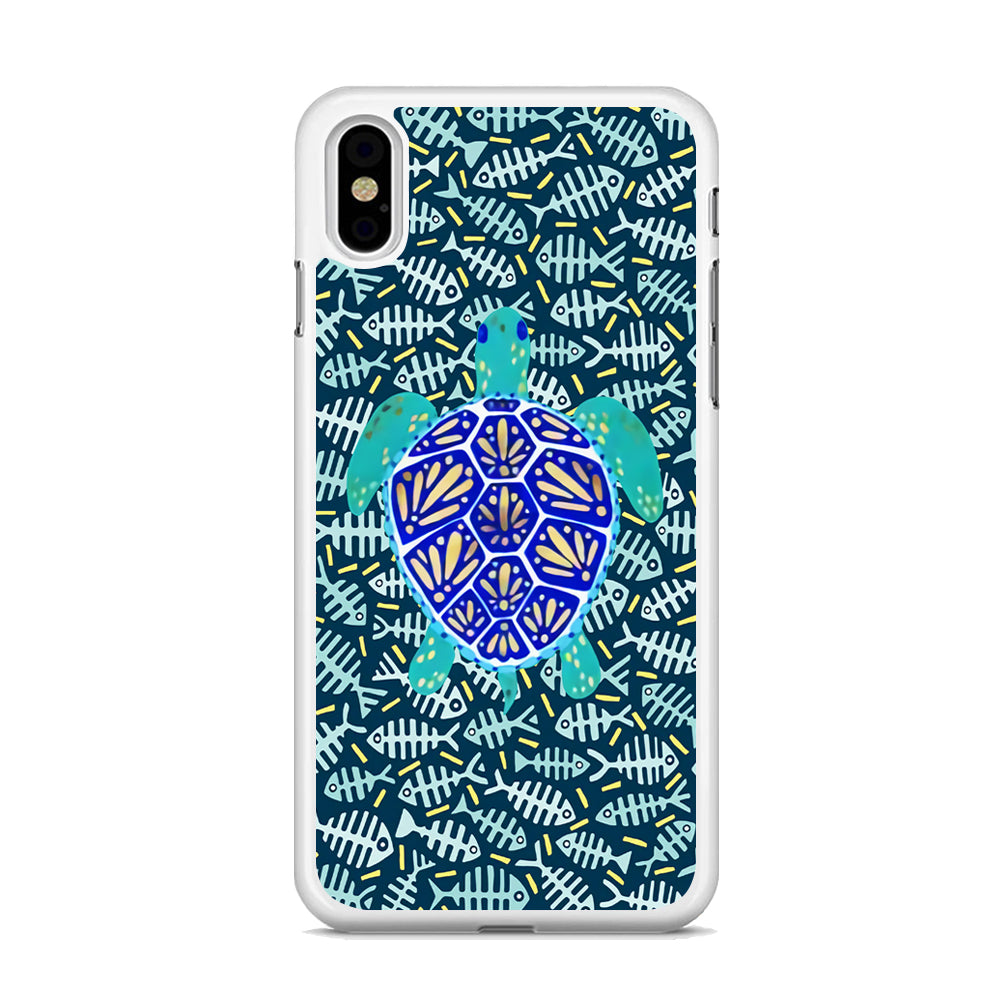 Turtles and Fish Bones iPhone X Case