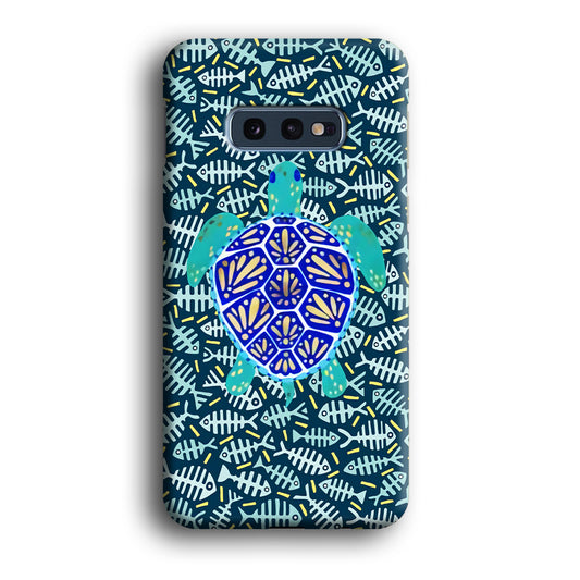 Turtles and Fish Bones Samsung Galaxy S10E Case