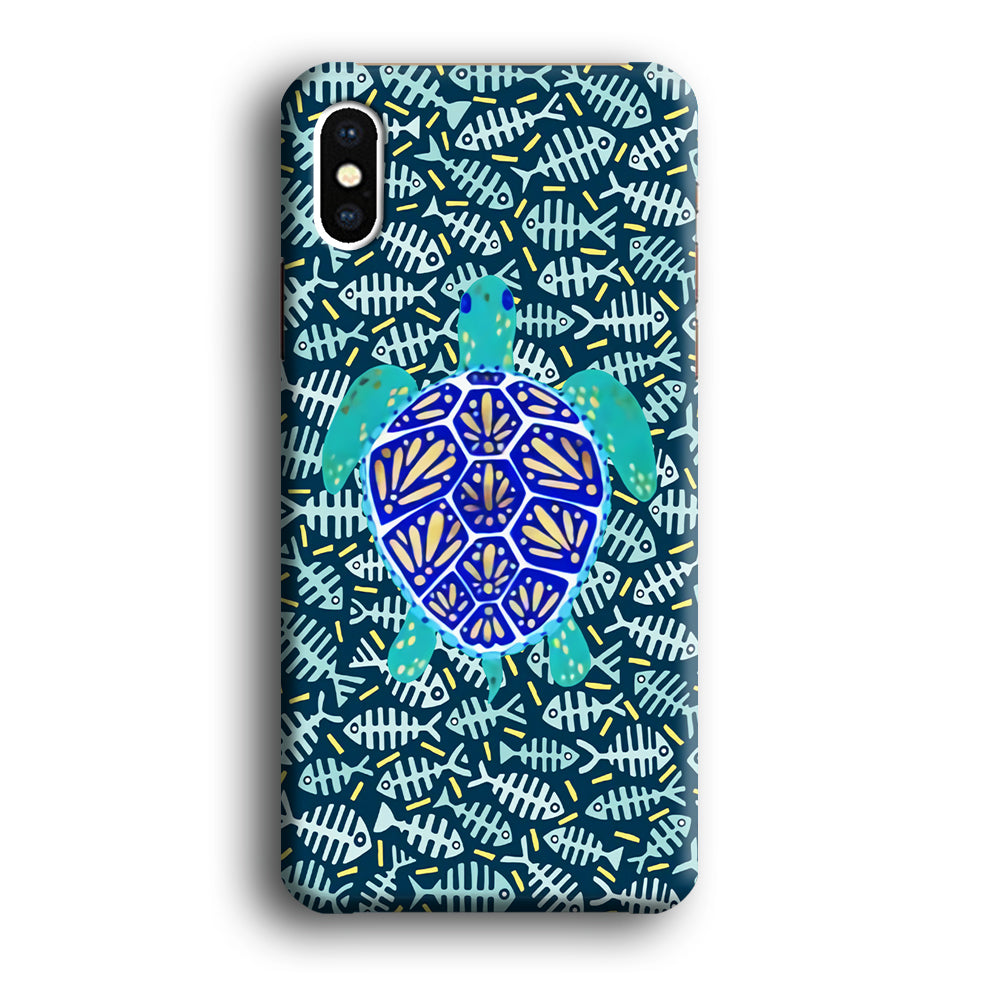 Turtles and Fish Bones iPhone X Case