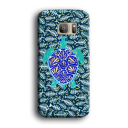 Turtles and Fish Bones Samsung Galaxy S7 Case