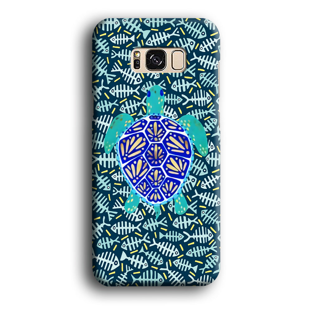 Turtles and Fish Bones Samsung Galaxy S8 Case