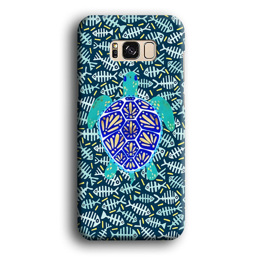 Turtles and Fish Bones Samsung Galaxy S8 Case
