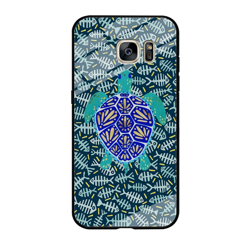 Turtles and Fish Bones Samsung Galaxy S7 Edge Case