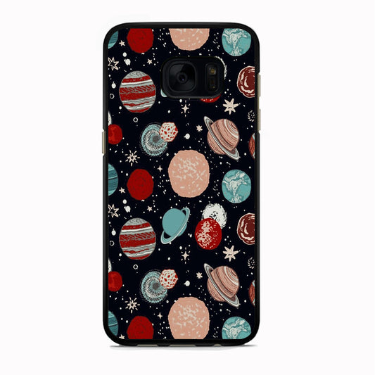 Universe Colorfull Planets Samsung Galaxy S7 Edge Case