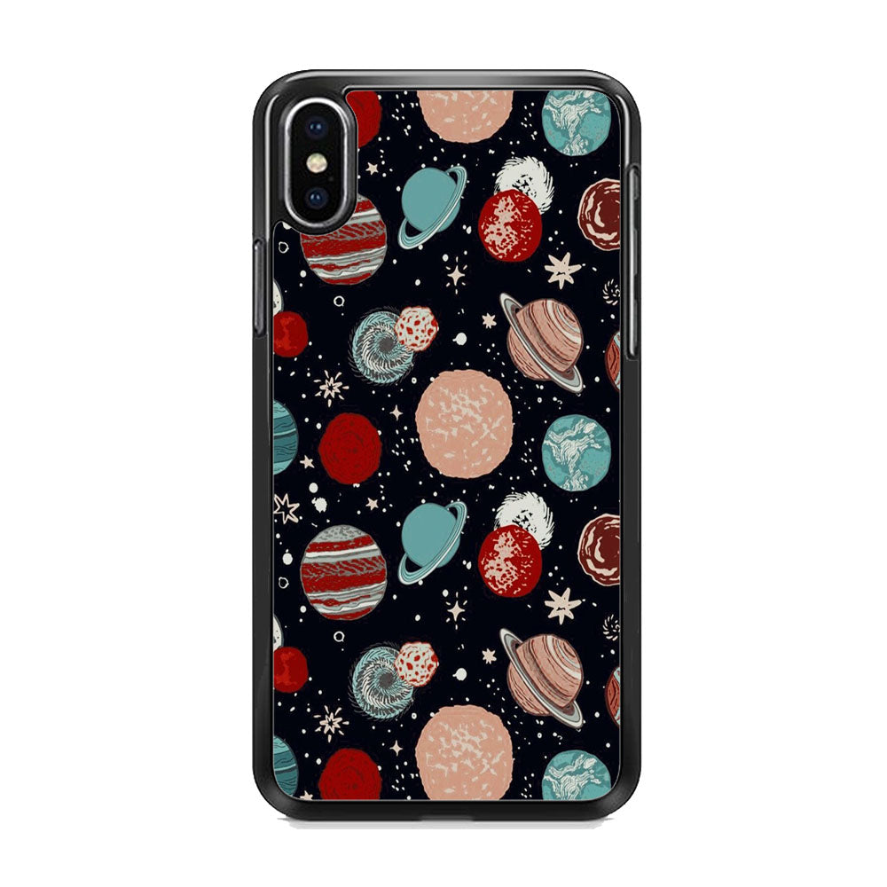 Universe Colorfull Planets iPhone XS MAX Case