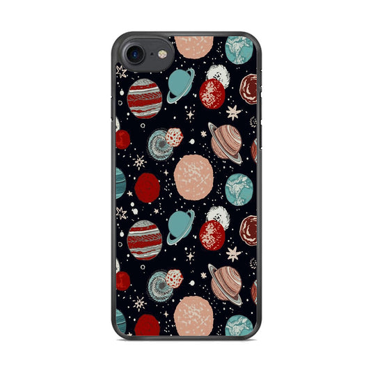 Universe Colorfull Planets iPhone 8 Case