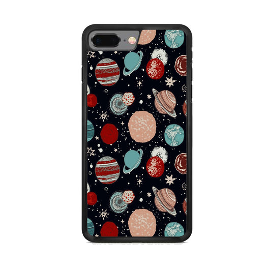 Universe Colorfull Planets iPhone 8 Plus Case