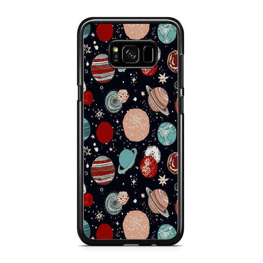 Universe Colorfull Planets Samsung Galaxy S8 Case