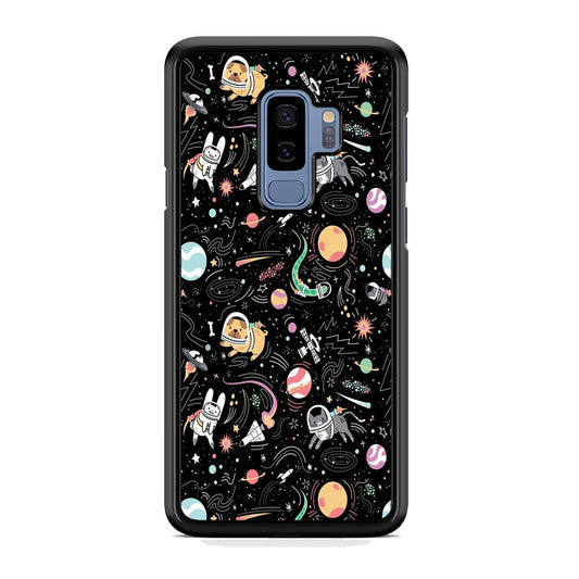Universe Pets Playing Space Samsung Galaxy S9 Plus Case