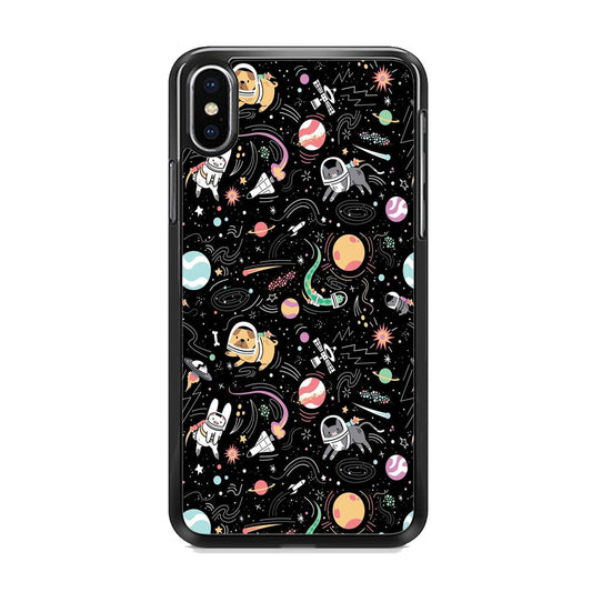 Universe Pets Playing Space iPhone XS Case
