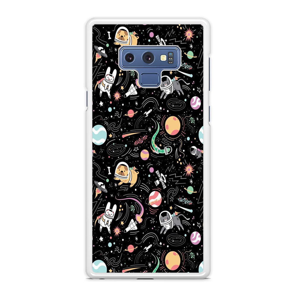 Universe Pets Playing Space Samsung Galaxy Note 9 Case