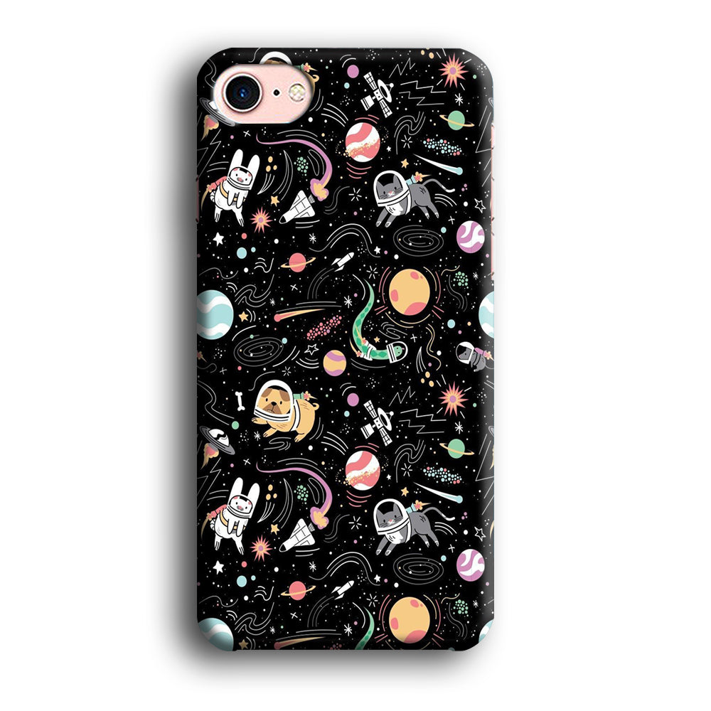 Universe Pets Playing Space iPhone 7 Case