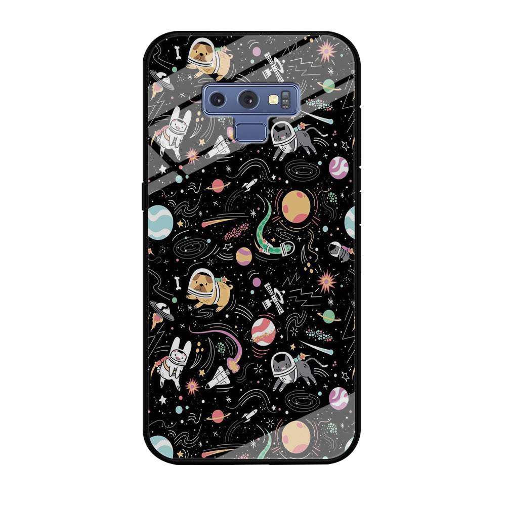 Universe Pets Playing Space Samsung Galaxy Note 9 Case