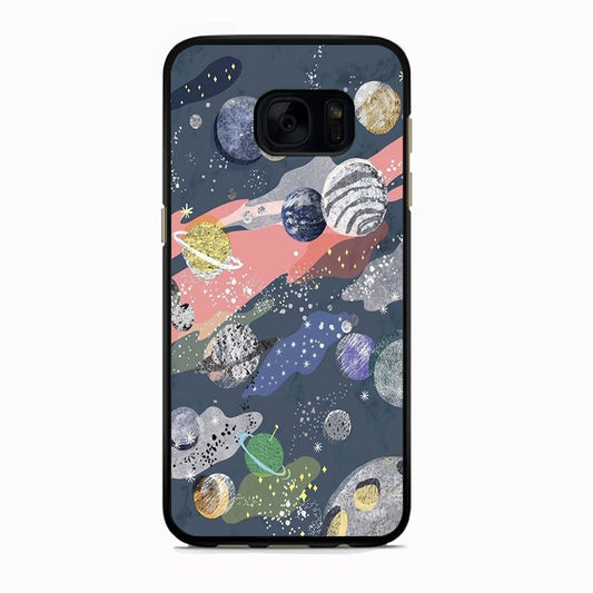 Universe Planet Collage Samsung Galaxy S7 Edge Case