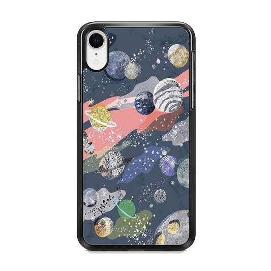 Universe Planet Collage iPhone XR Case