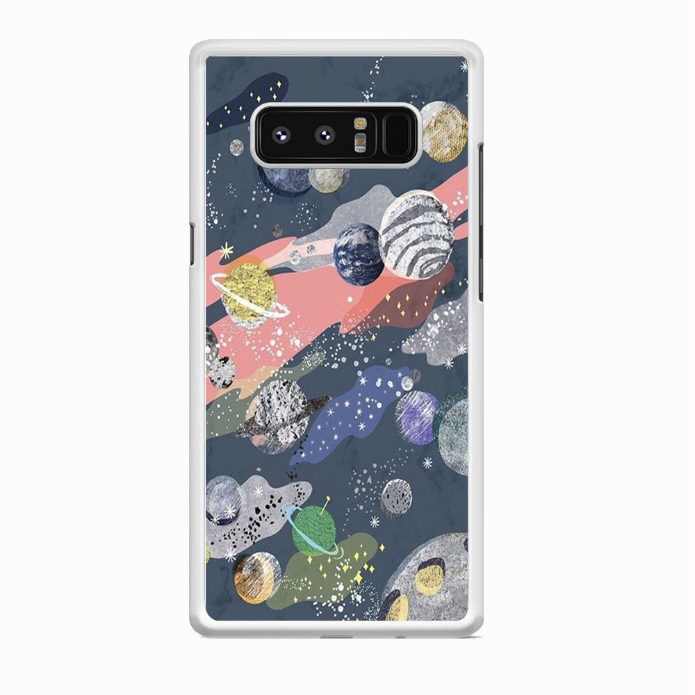 Universe Planet Collage Samsung Galaxy Note 8 Case