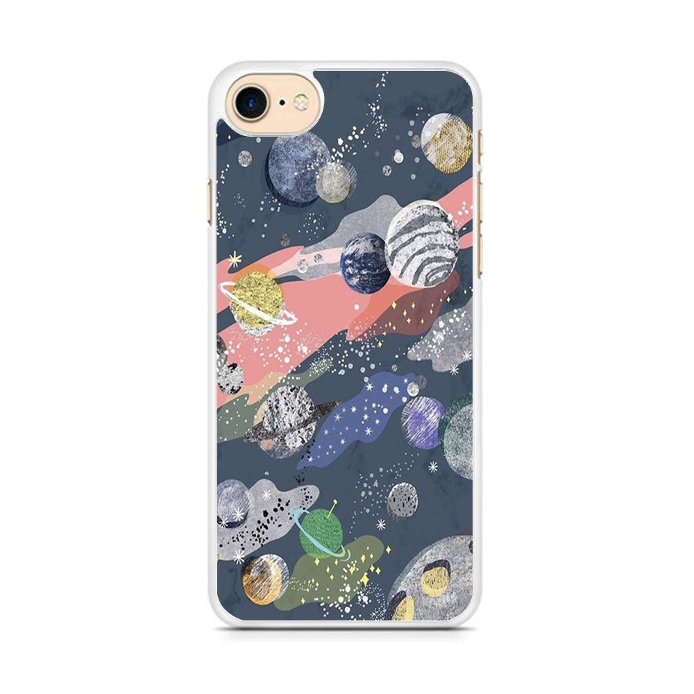 Universe Planet Collage iPhone 8 Case