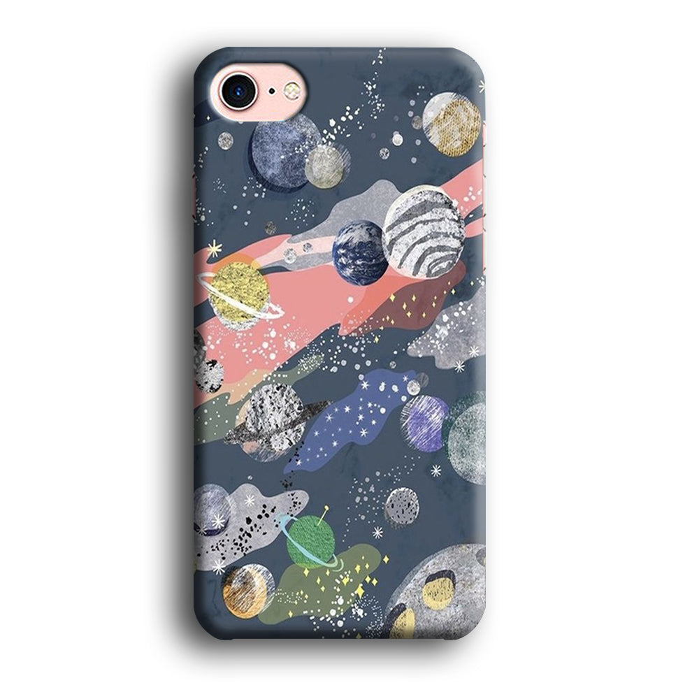 Universe Planet Collage iPhone 8 Case