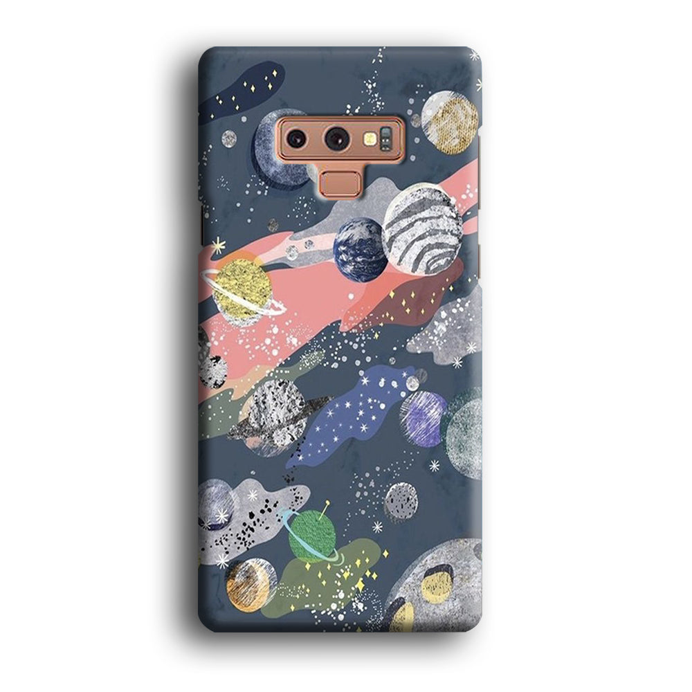 Universe Planet Collage Samsung Galaxy Note 9 Case