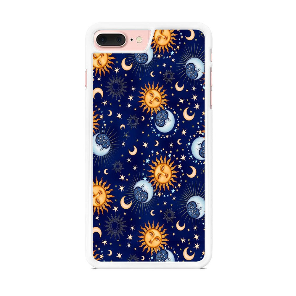 Universe Sun and Moon Face iPhone 7 Plus Case