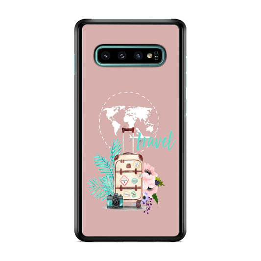 Vacation Suitcase Samsung Galaxy S10 Case
