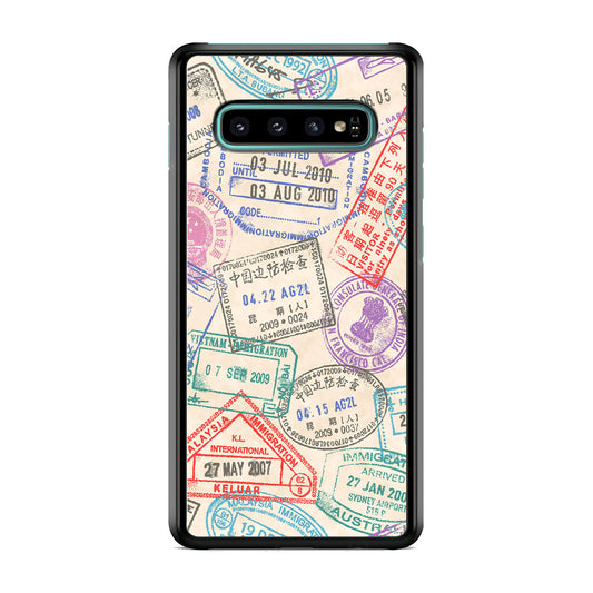 Vacation Visiting List Samsung Galaxy S10 Case