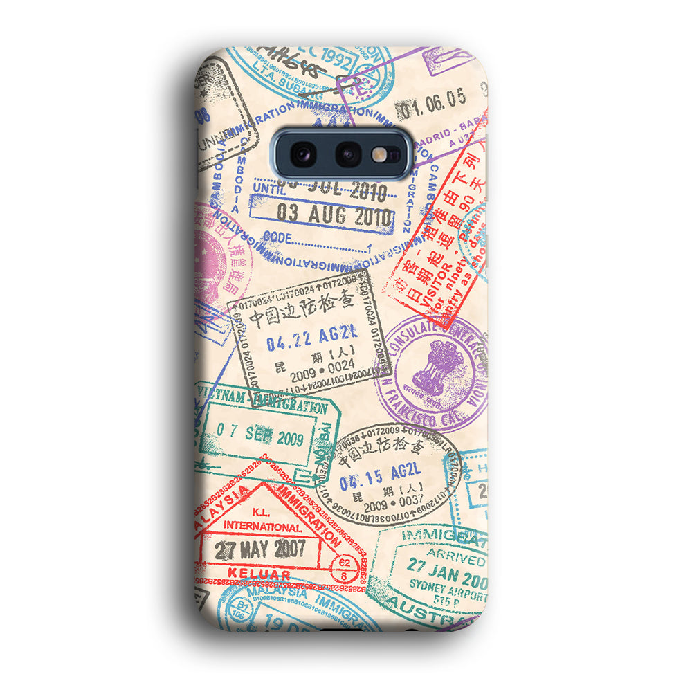 Vacation Visiting List Samsung Galaxy S10E Case