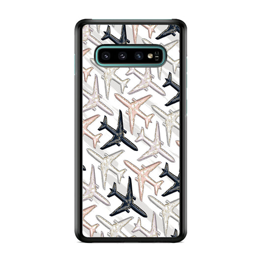 Vacation and Plane Traffic Samsung Galaxy S10 Case