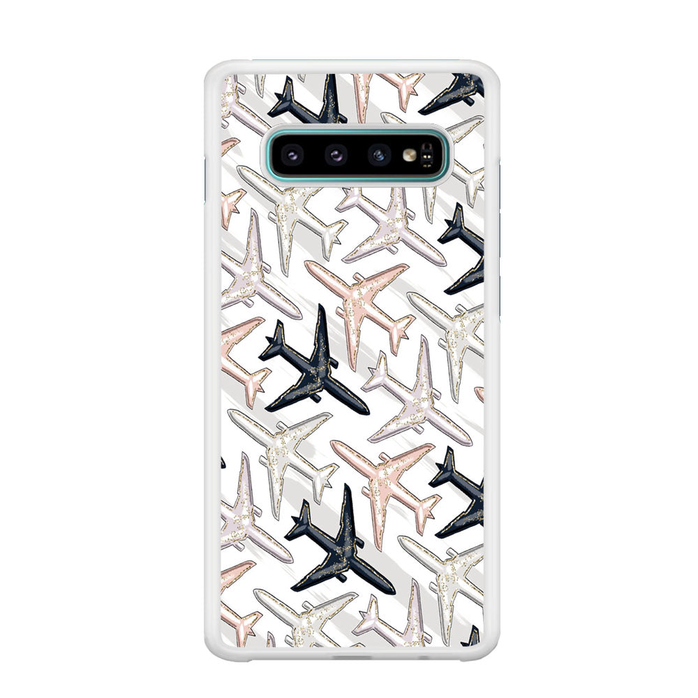 Vacation and Plane Traffic Samsung Galaxy S10 Plus Case