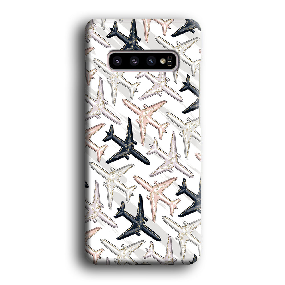 Vacation and Plane Traffic Samsung Galaxy S10 Plus Case