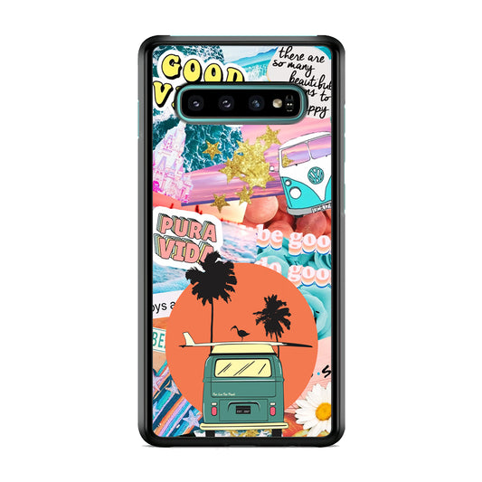 Vacation to The Beach Samsung Galaxy S10 Case