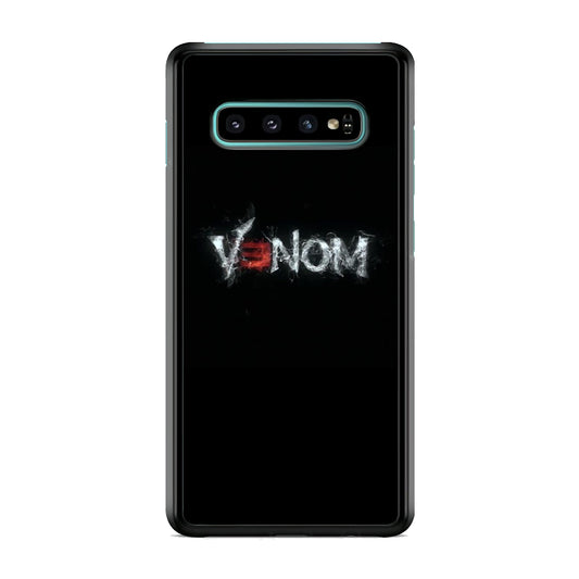 Venom Black Word Samsung Galaxy S10 Case